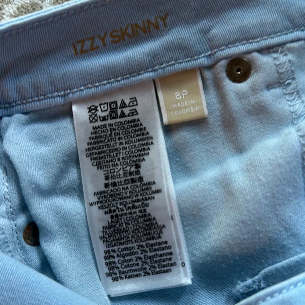 Michael Kors Blue Ankle Cropped Jeans Classic Style - Picture 5 of 5